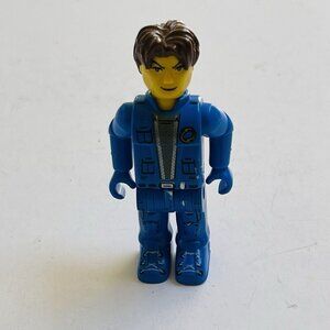 LEGO Figurine Juniors Jack Stone Man‎ Yellow Face Blue Outfit